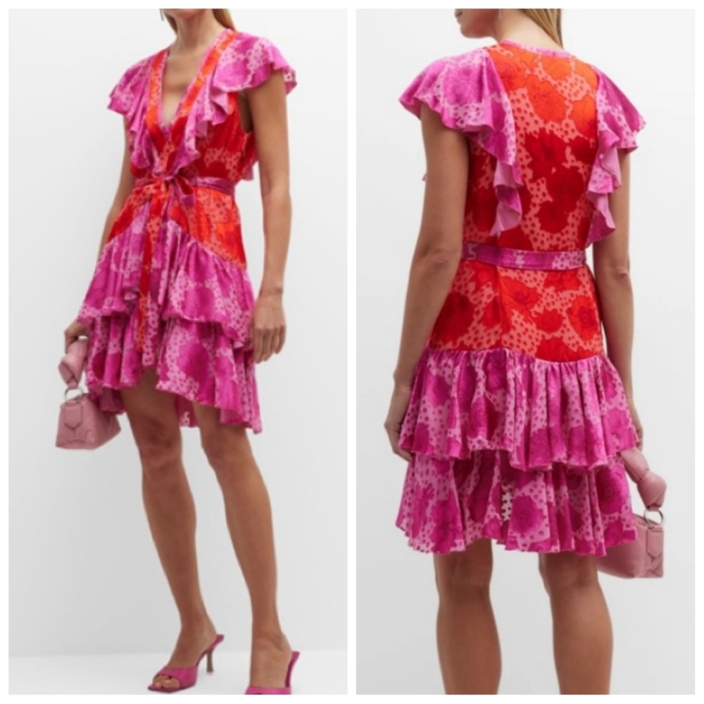 Le Superbe Aurora Flora Lil Flirt Floral Ruffle Mini Dress